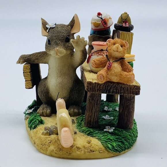 Fitz & Floyd Charming Tails “Friendship is Always A Great Bargain” Figurine 2”T - Picture 3 of 4